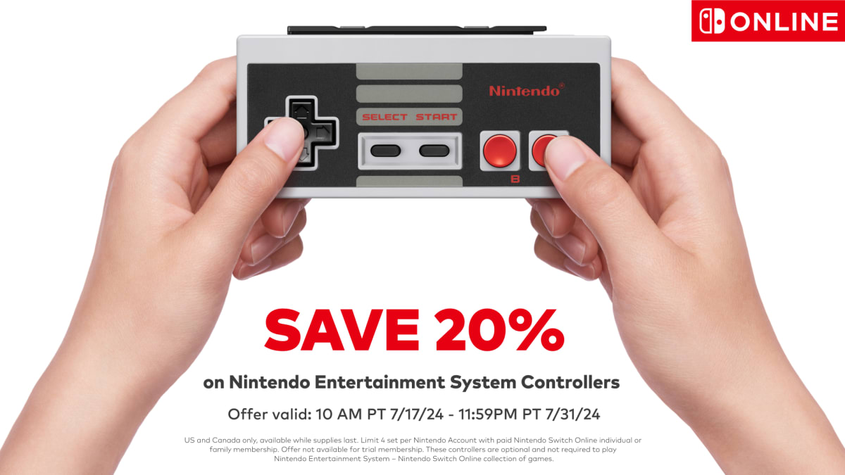 Save 20 on a pair of Nintendo Entertainment System Controllers News Nintendo Official Site